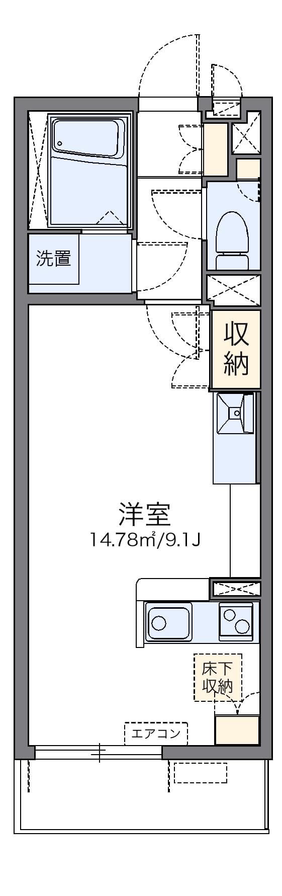 Preview floorplan of LEONEXT Sunny Terrace Ishibashi