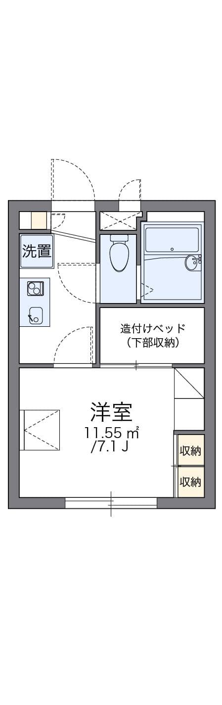 Preview floorplan of leopalace Kamei