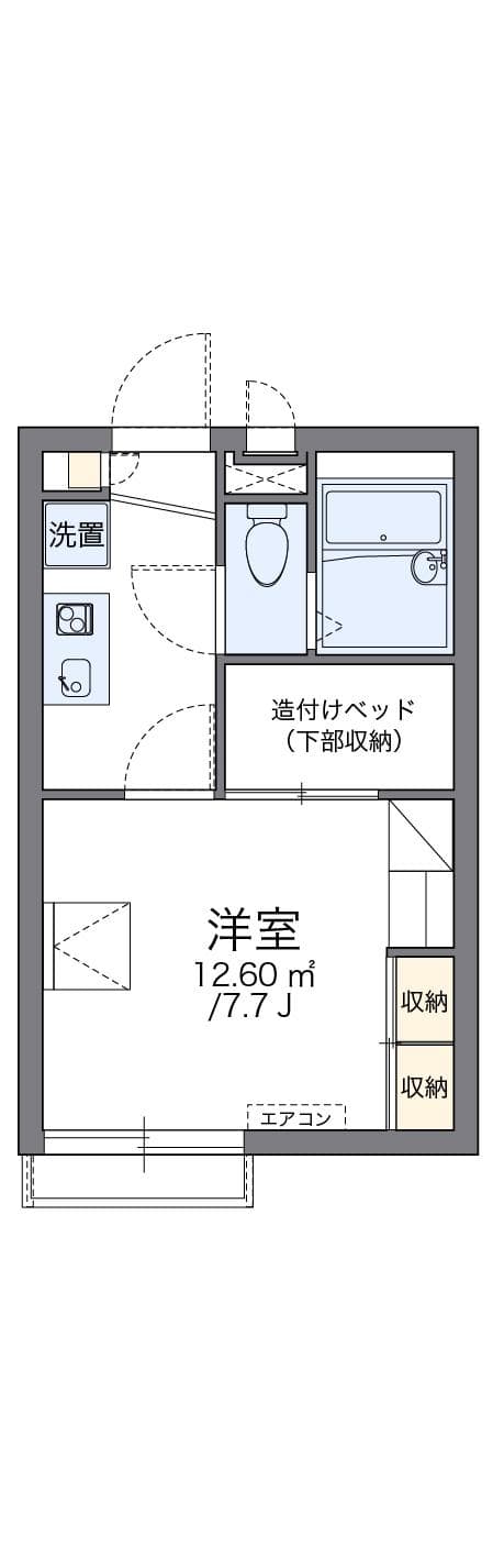 Preview floorplan of leopalace Choucre Yamato Sakurai