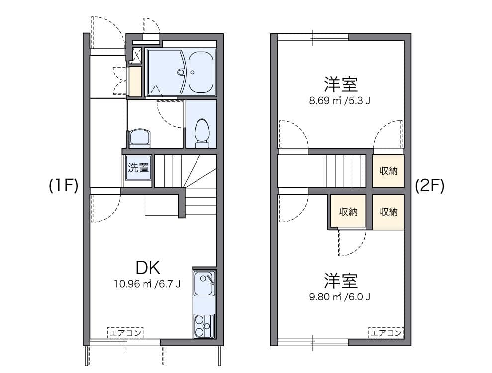 Preview floorplan of leopalace Fukudomari A