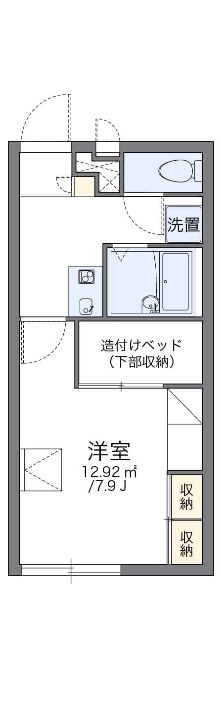 Preview floorplan of leopalace Hayate