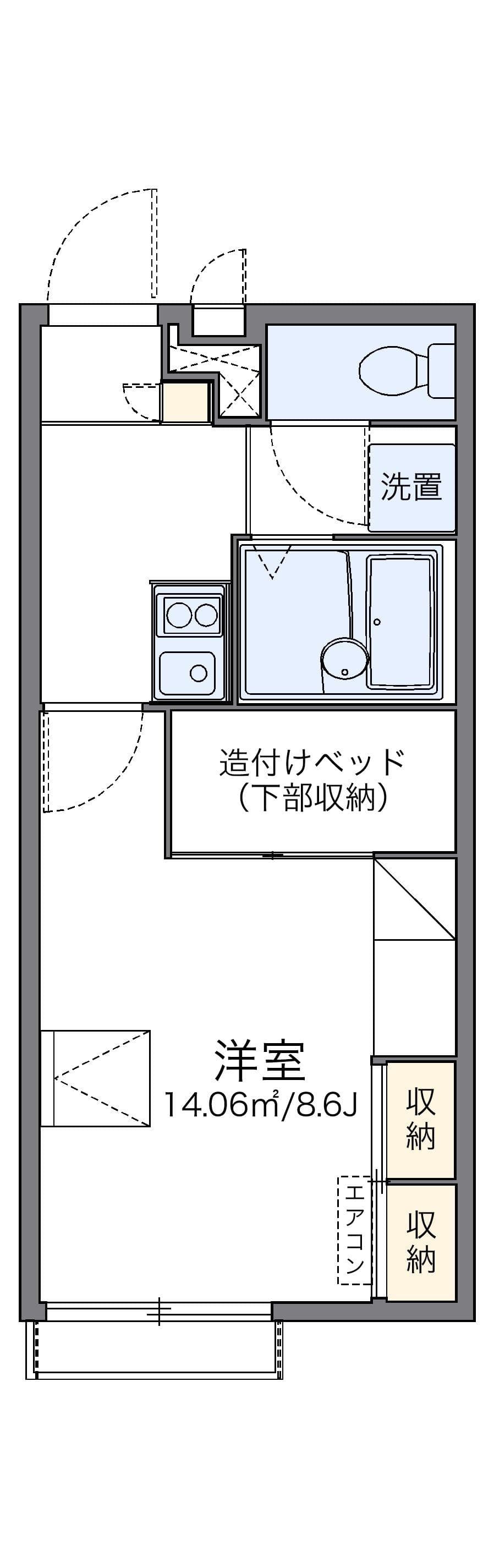 Preview floorplan of leopalace Hama San Chome