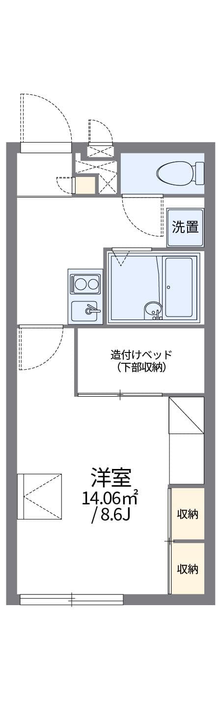 Preview floorplan of leopalace Egawa