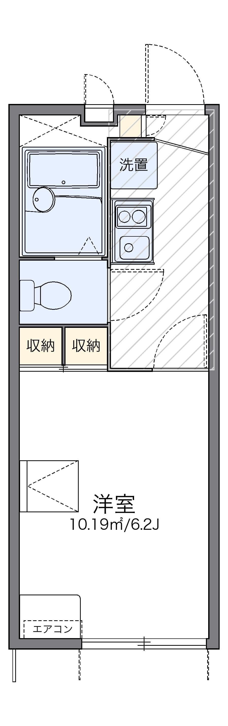 Preview floorplan of leopalace Loftage Midori