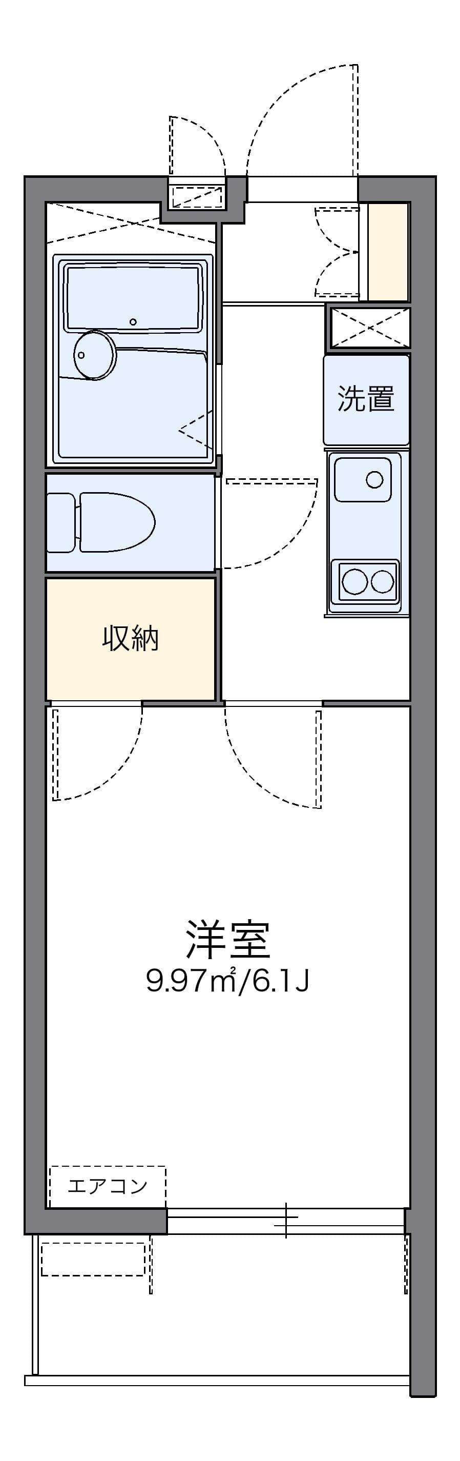 Preview floorplan of leopalace Umekita Fiore