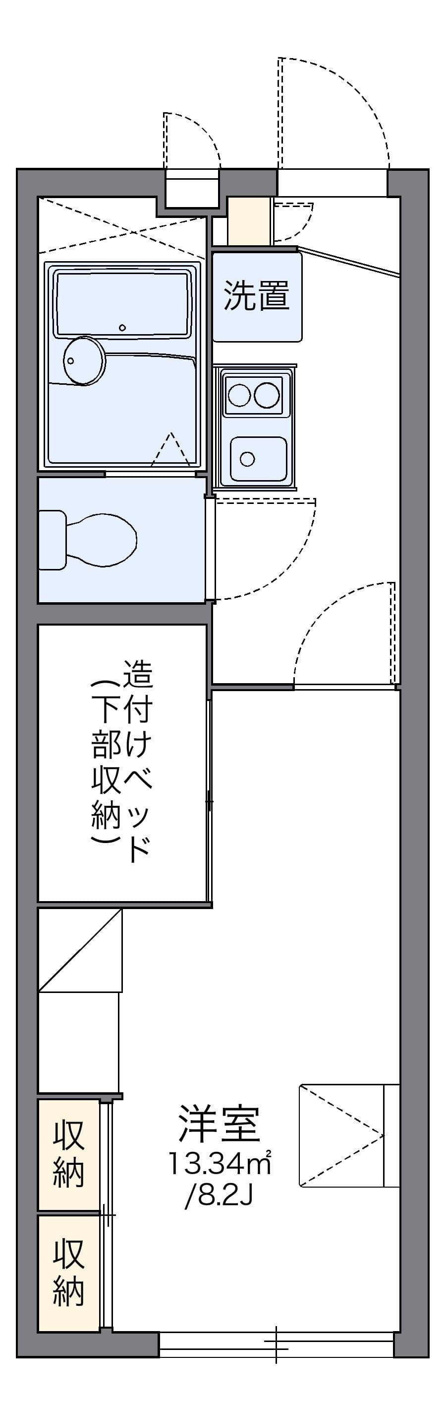 Preview floorplan of leopalace Kita Obata