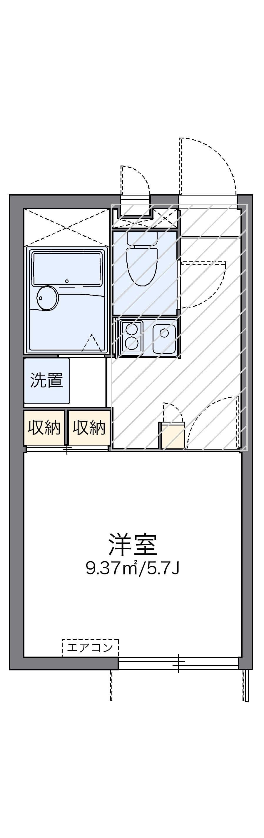 Preview floorplan of leopalace Tsubasa