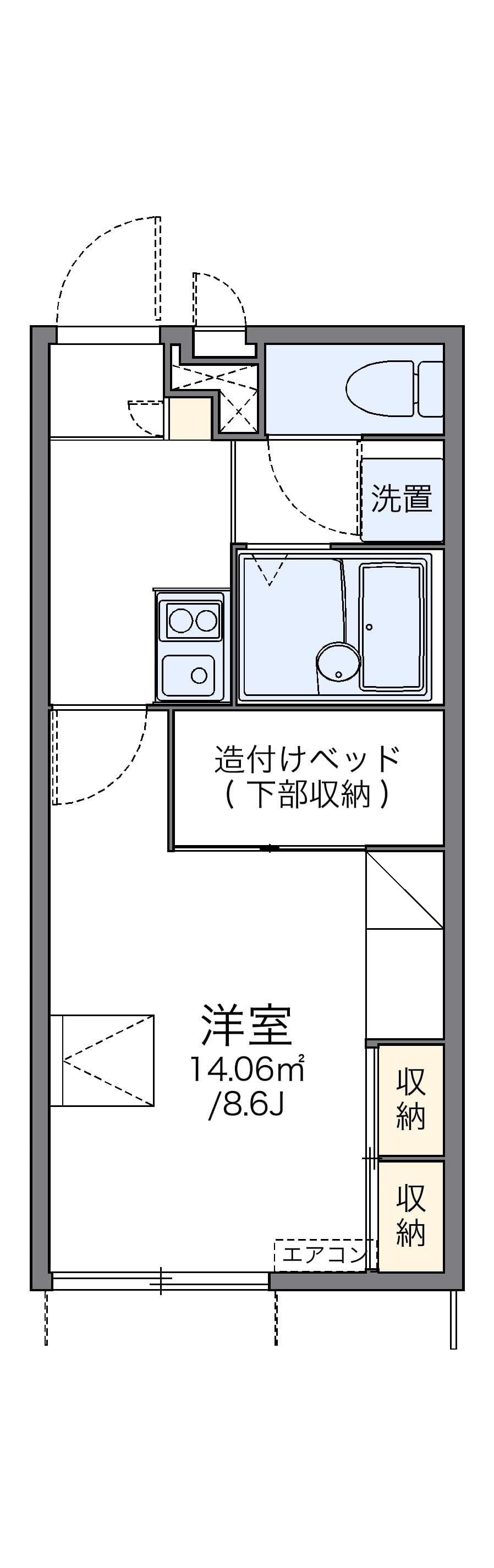 Preview floorplan of leopalace Miyamae Ichigoutou