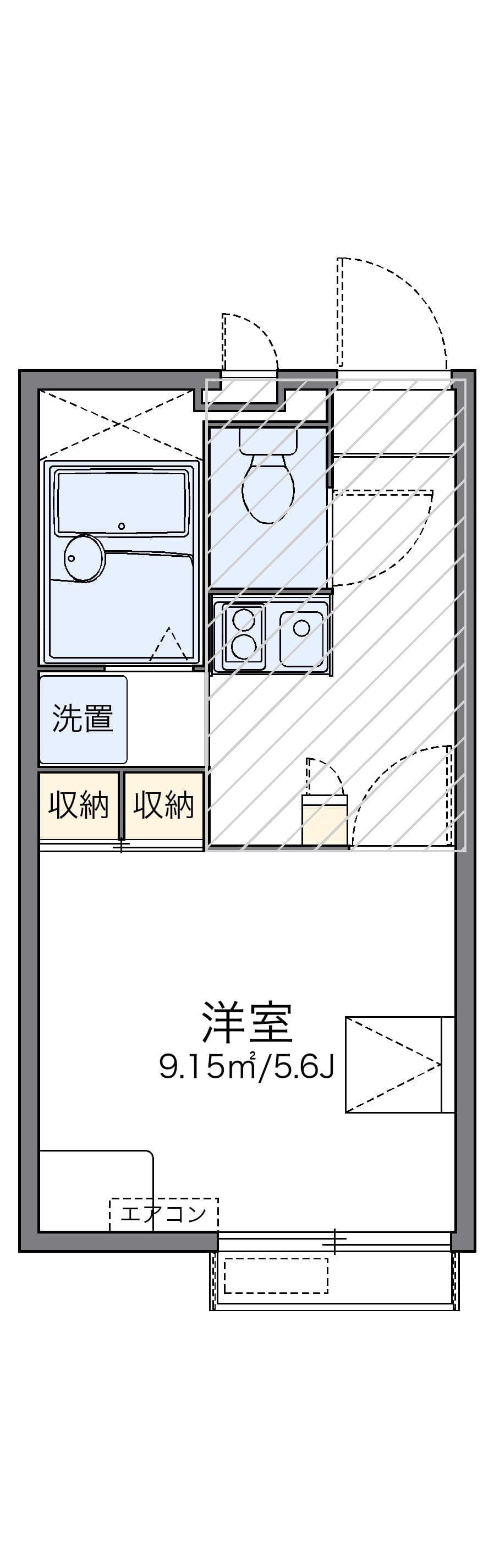 Preview floorplan of leopalace Loftage Midori