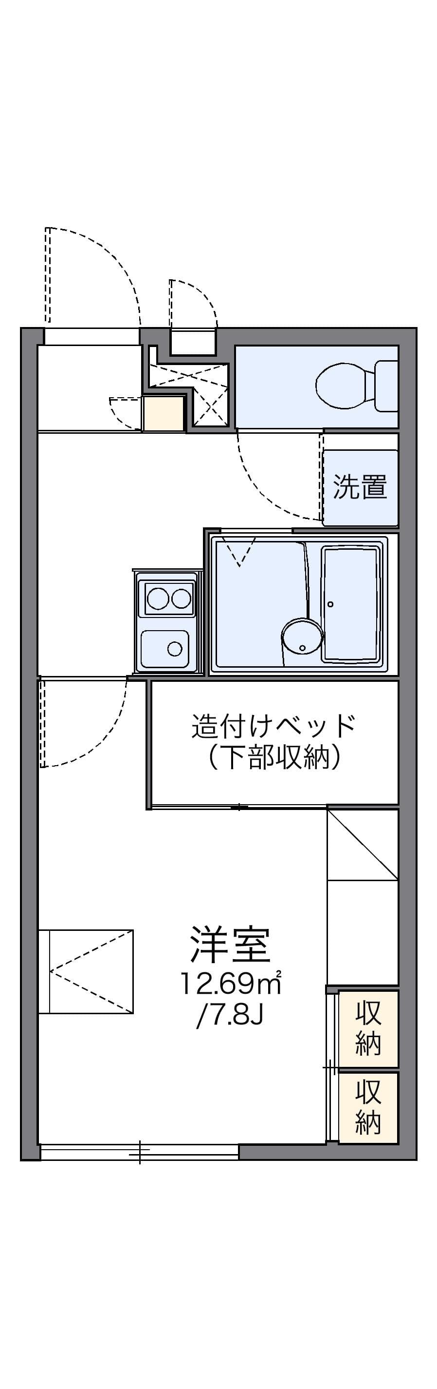 Preview floorplan of leopalace Blossom Kizu
