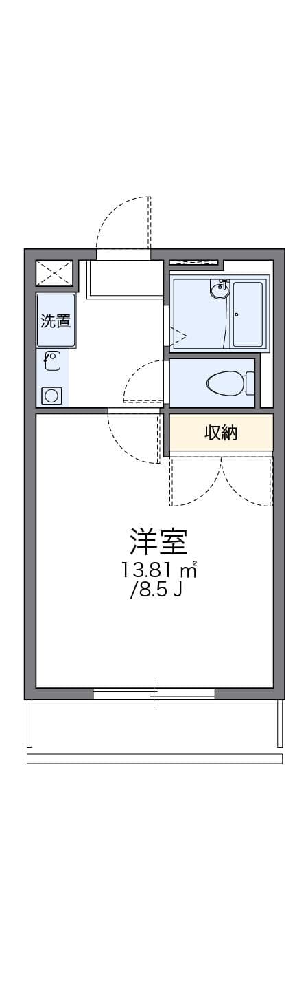 Preview floorplan of leopalace Fuji