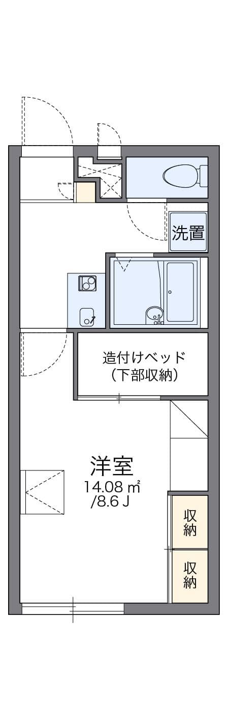 Preview floorplan of leopalace Mirai 21