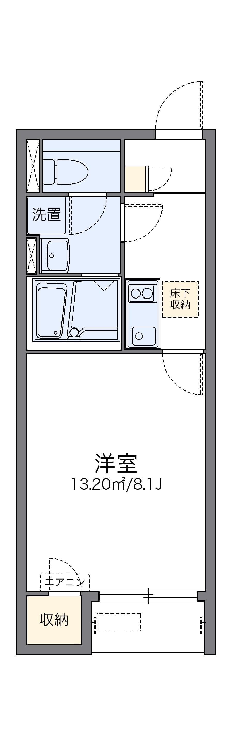Preview floorplan of LEONEXT Nisshin Fukuchiyama