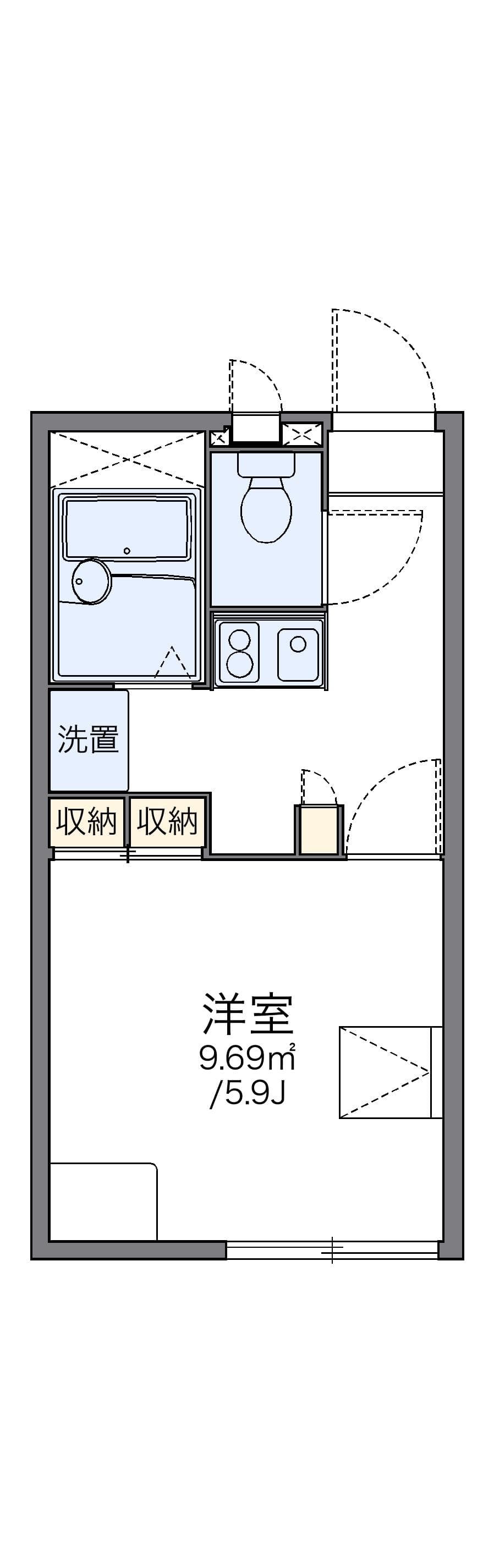 Preview floorplan of leopalace Okada