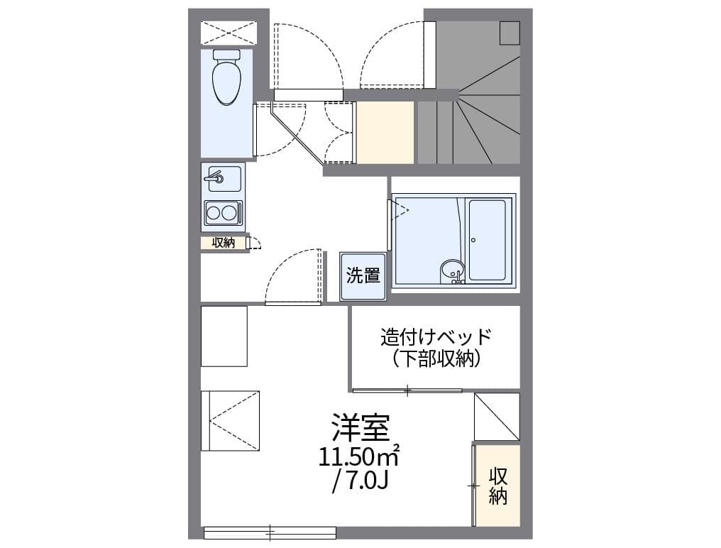 Preview floorplan of leopalace Minami Sakate II