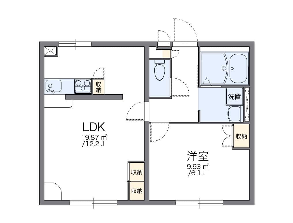 Preview floorplan of leopalace Sekishi