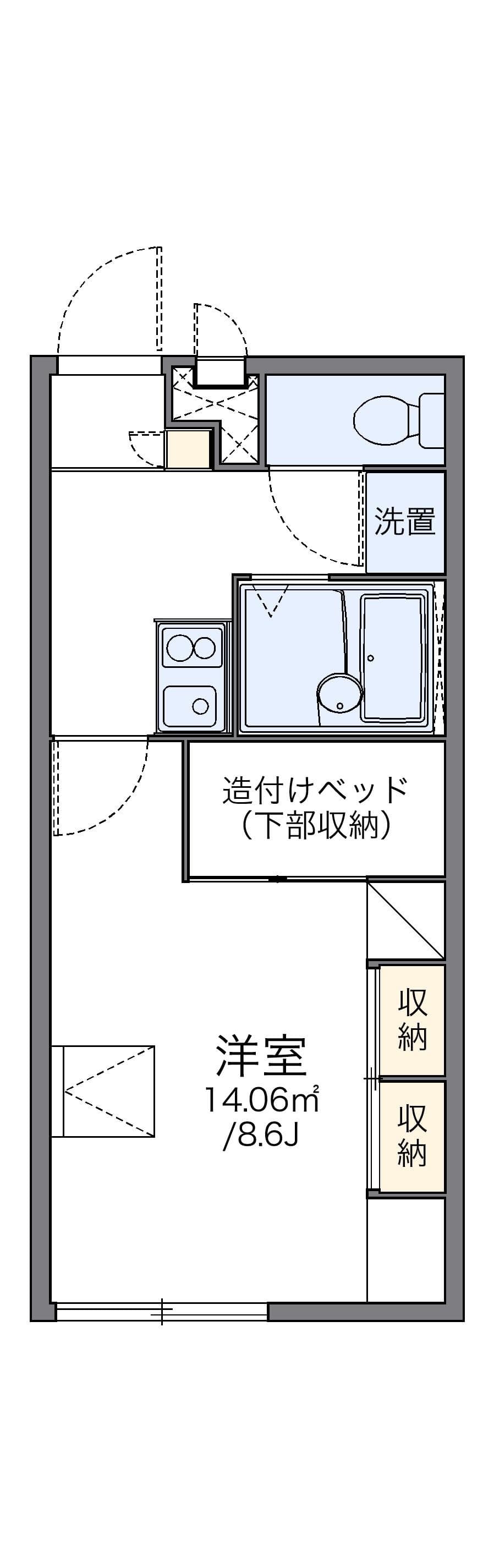 Preview floorplan of leopalace Ichigo B