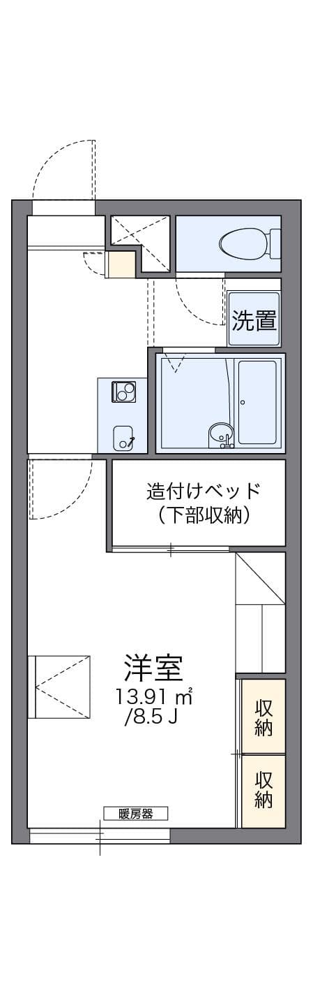 Preview floorplan of leopalace Fiore Tsukisamu