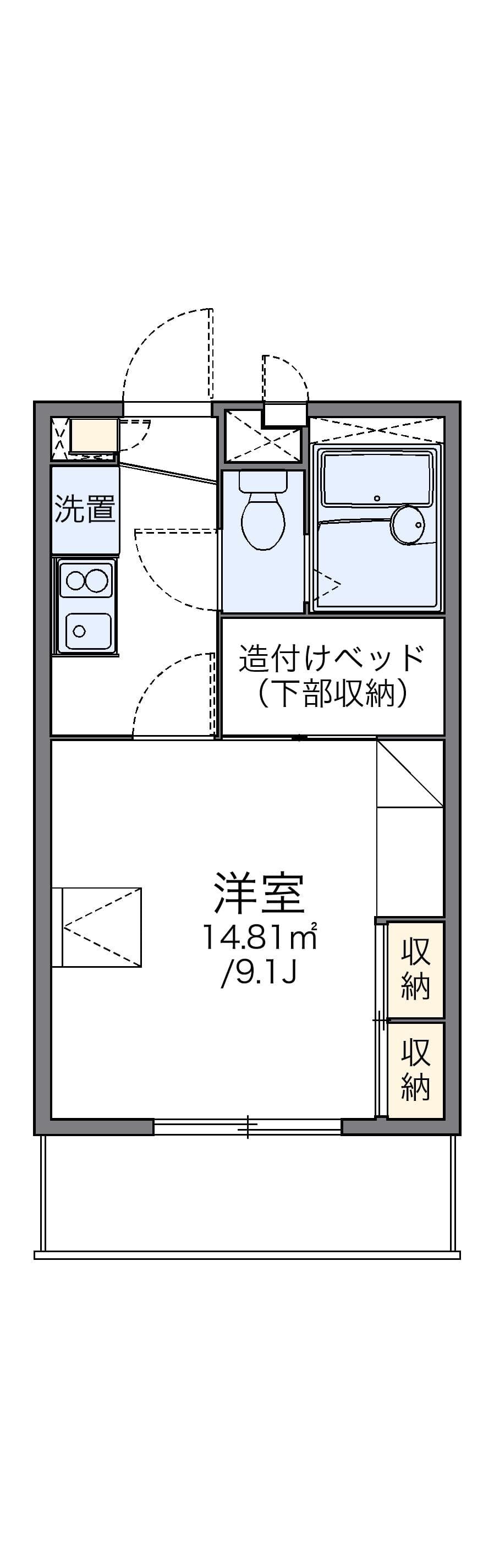 Preview floorplan of leopalace 240 Misato