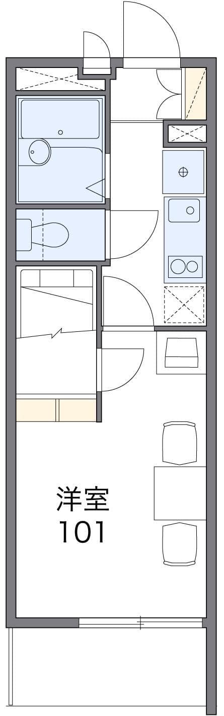 Preview floorplan of leopalace Hananoki