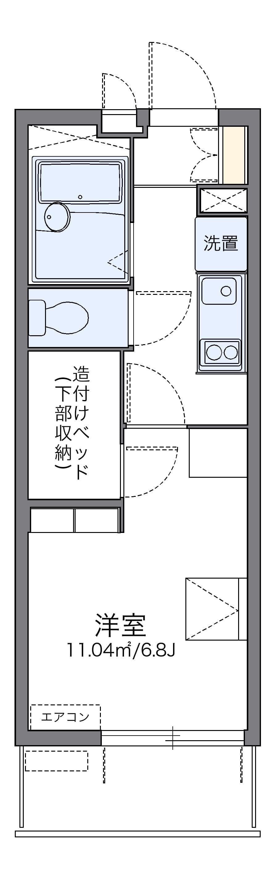 Preview floorplan of leopalace Osaka Misaki II