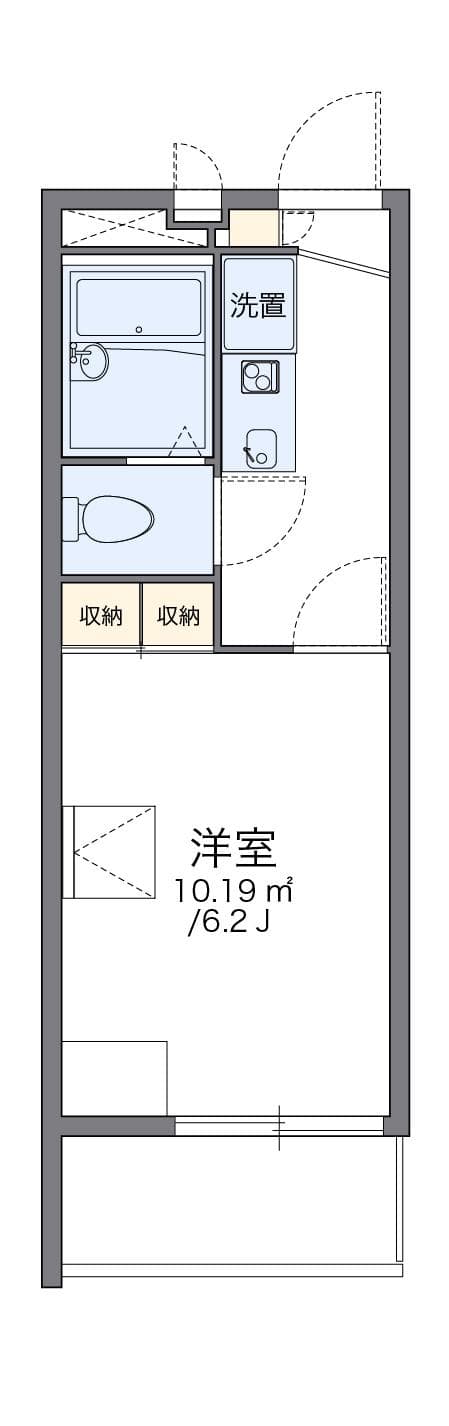 Preview floorplan of leopalace Krista Sumiyoshi