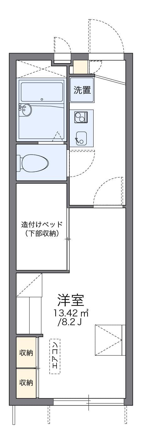 Preview floorplan of leopalace Terajima A