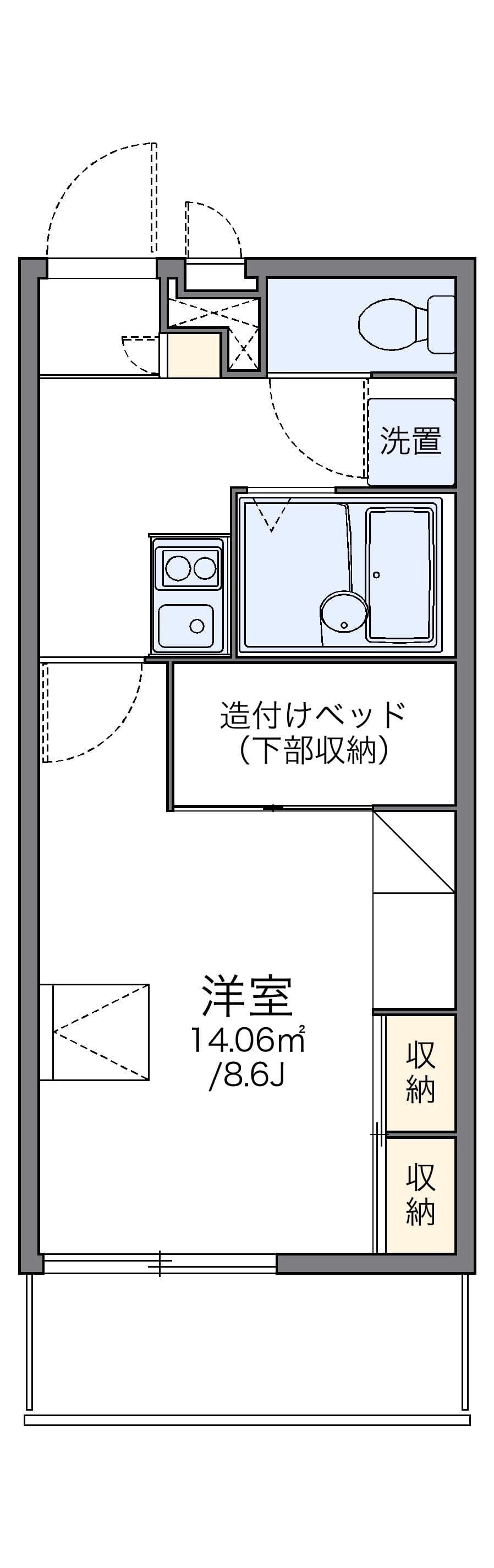 Preview floorplan of leopalace YUTAKA