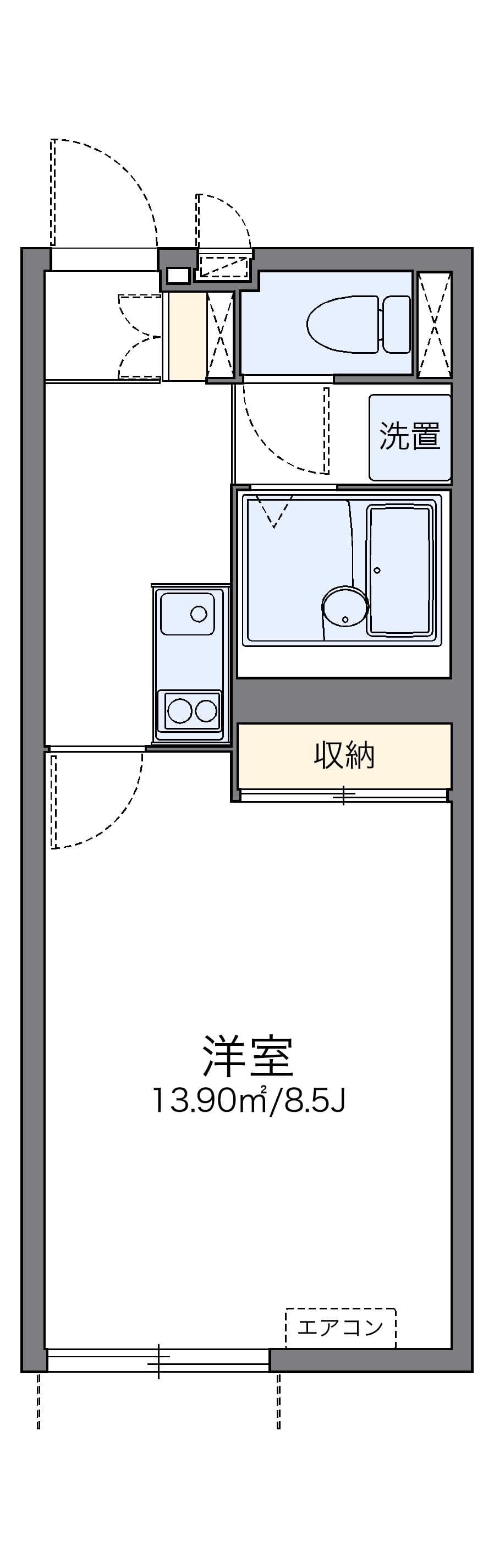Preview floorplan of LEONEXT Bonheur Minami Gofuku