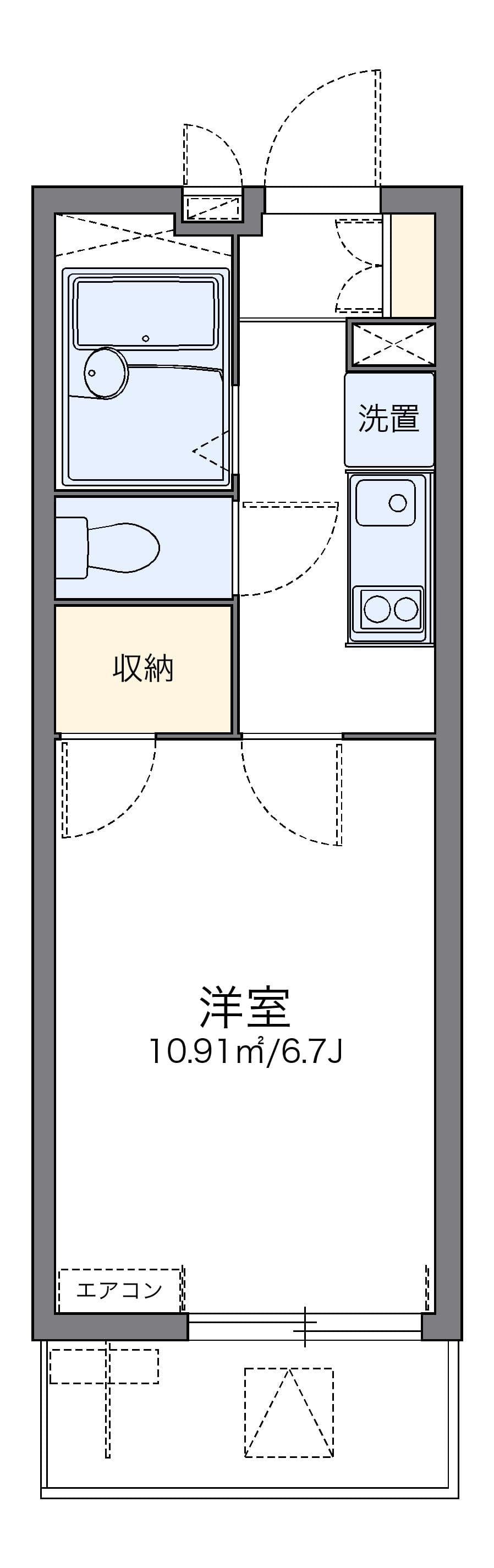 Preview floorplan of leopalace Kawasemi