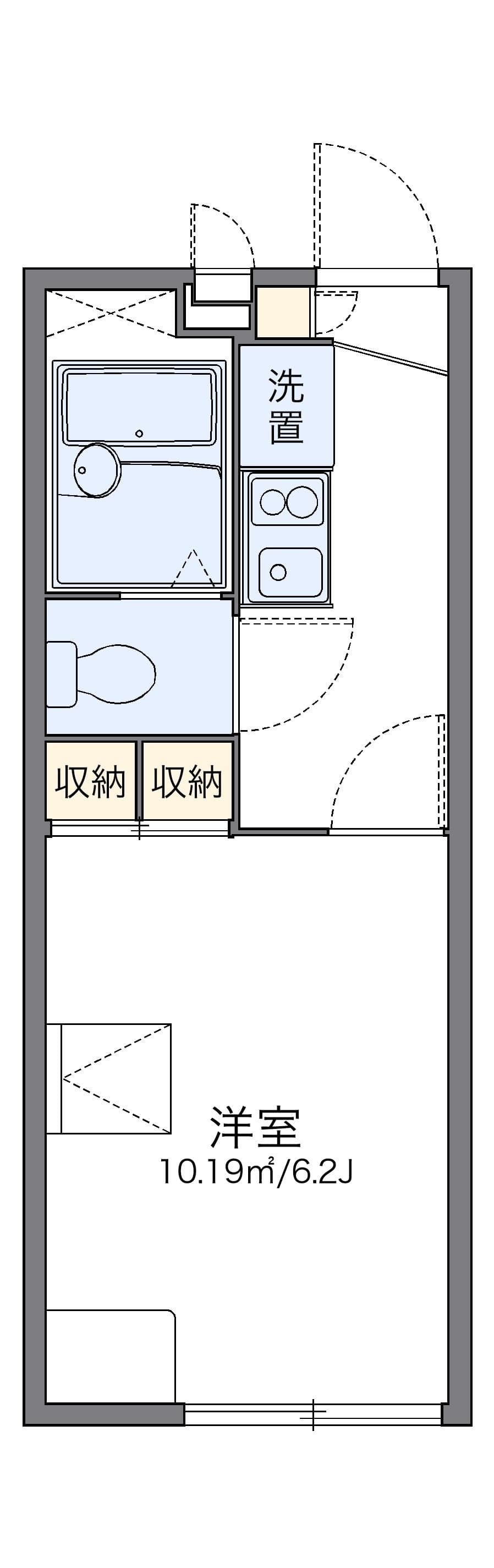 Preview floorplan of leopalace Kawashima