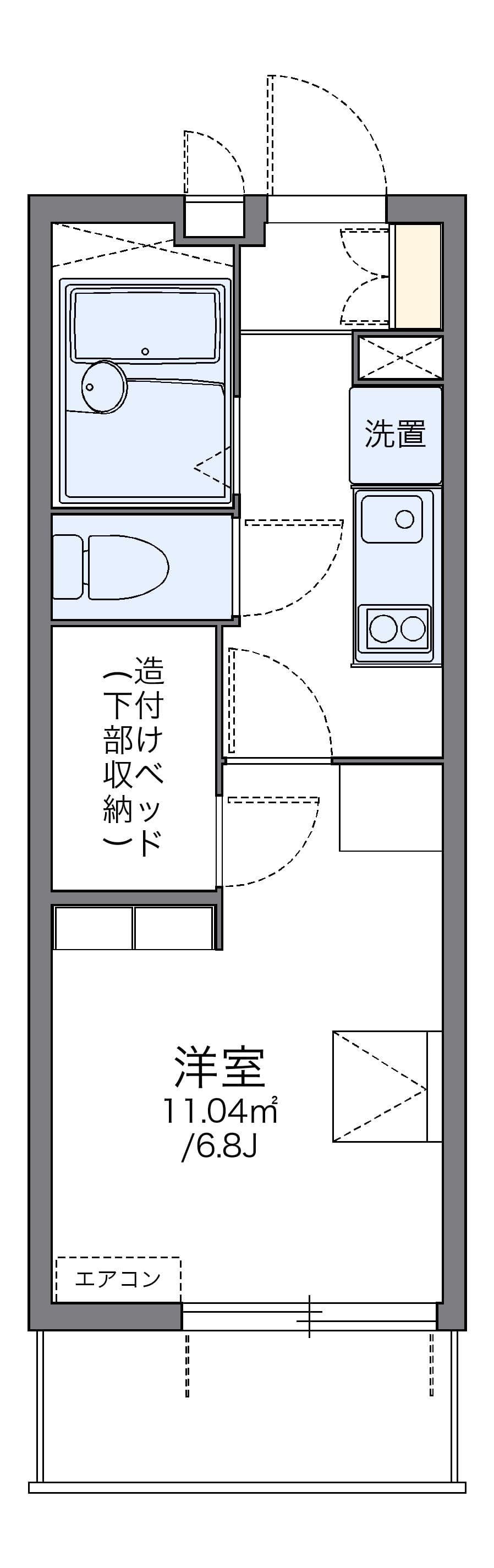 Preview floorplan of leopalace Hidamari