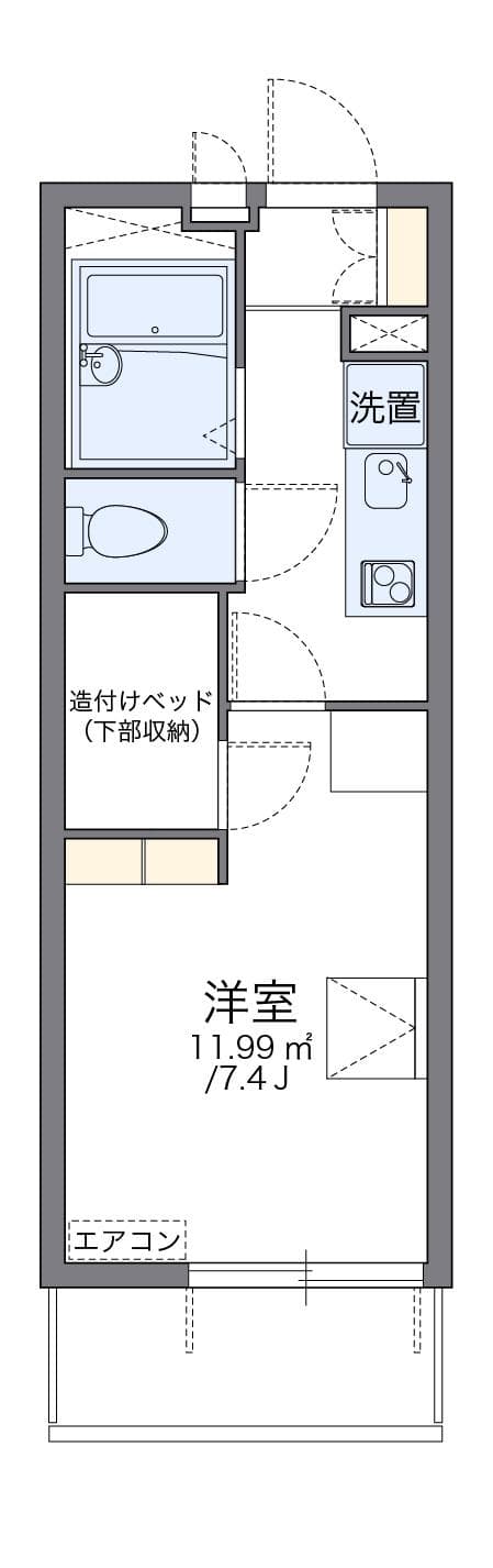Preview floorplan of leopalace Ikuno 2