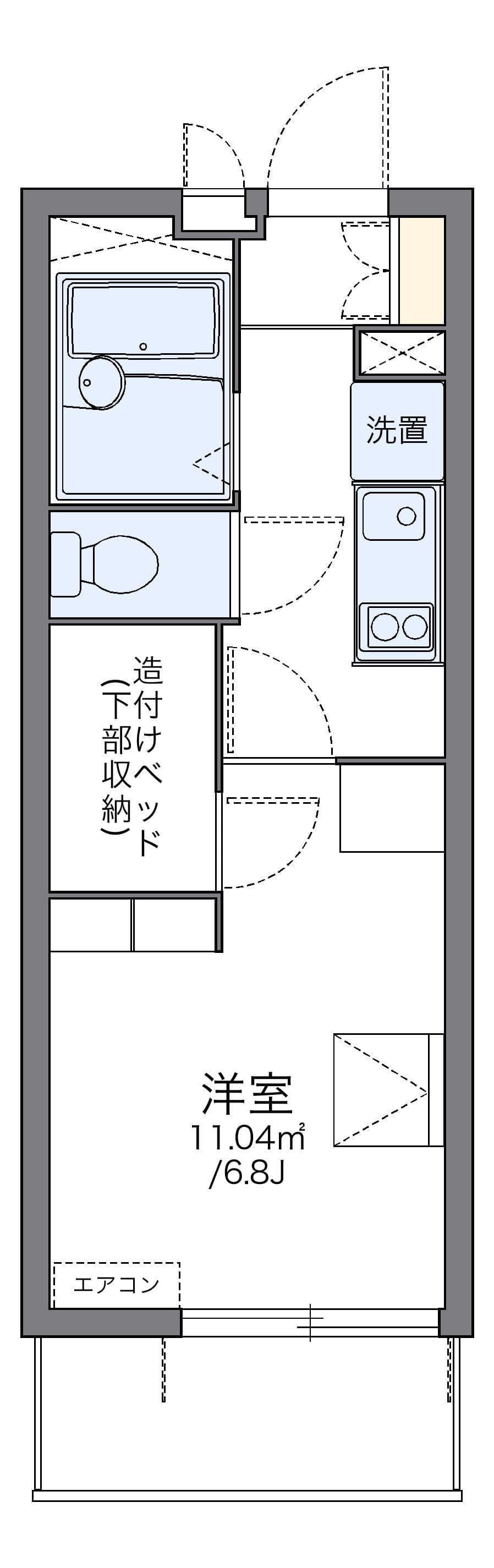 Preview floorplan of leopalace Fujimi
