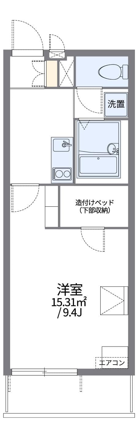 Preview floorplan of leopalace Kura