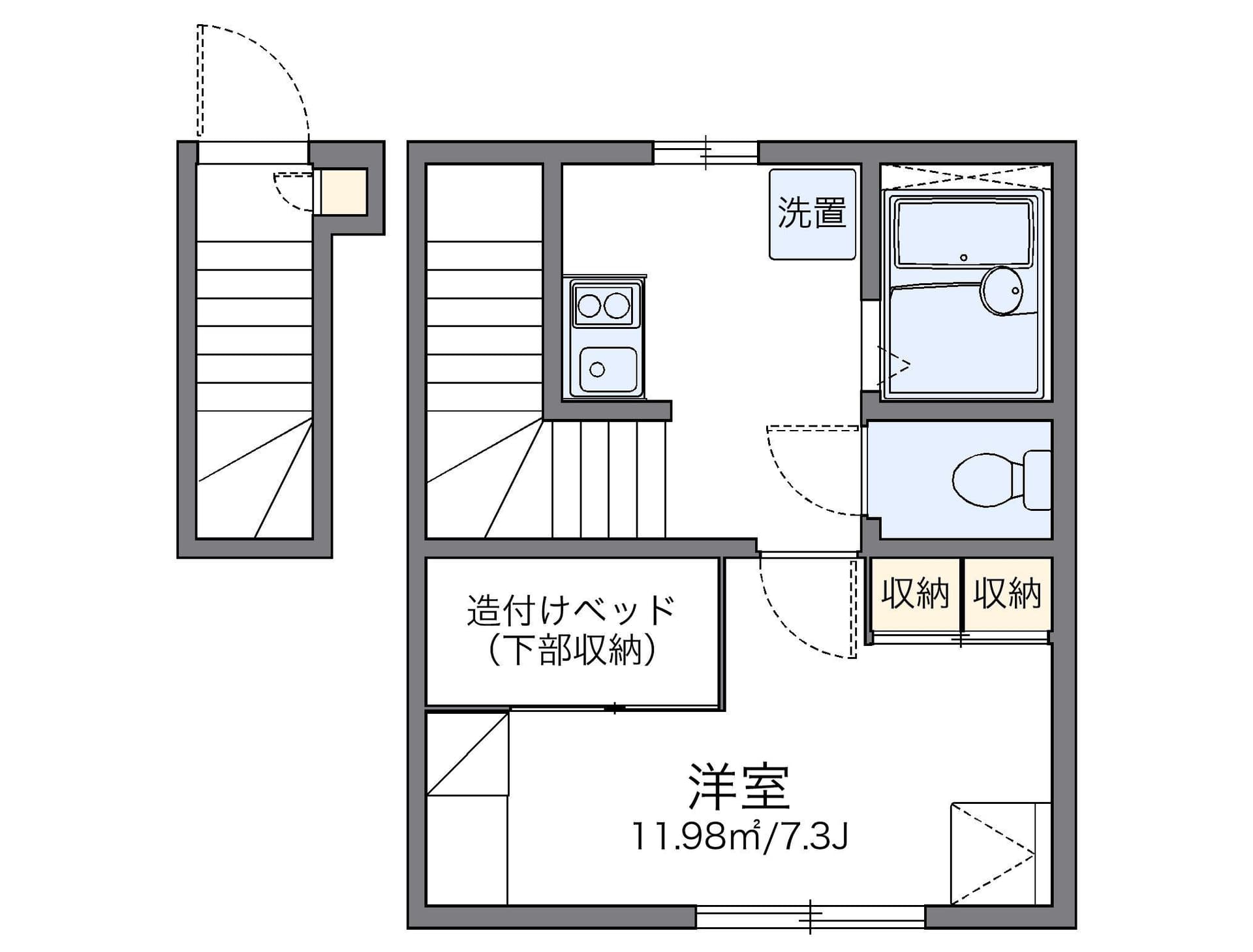 Preview floorplan of leopalace Nakata Dai3