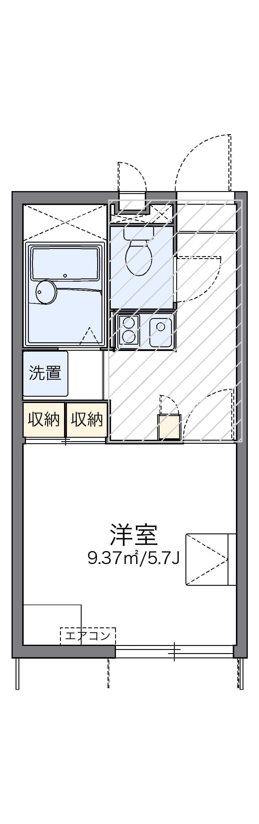 Preview floorplan of leopalace Jeunesse Shichiku