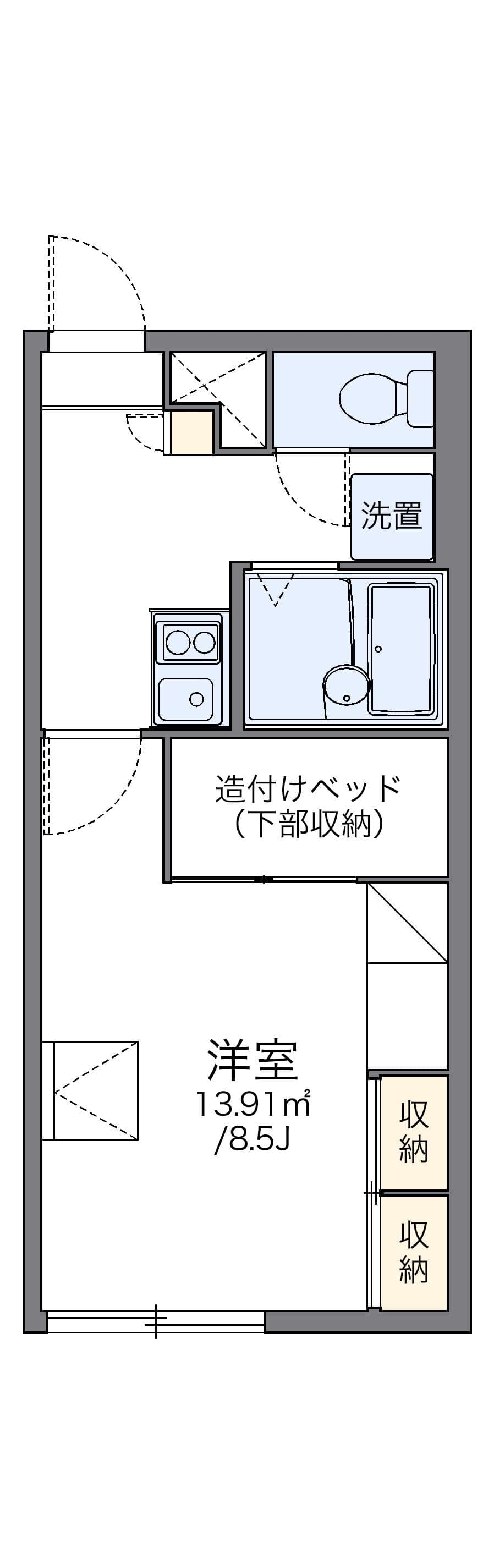 Preview floorplan of leopalace Hokkaido 22