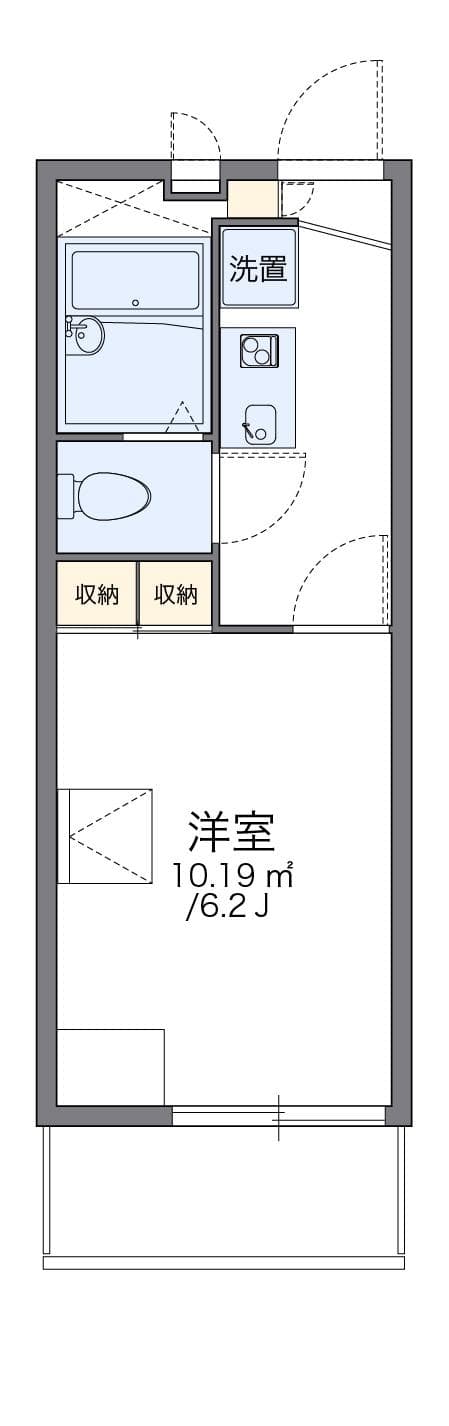 Preview floorplan of leopalace Duo Rokkoumichi
