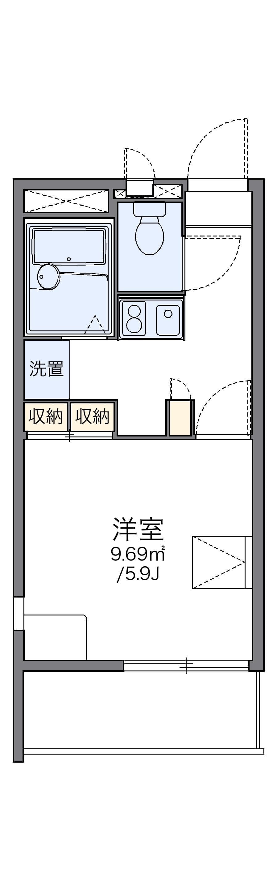 Preview floorplan of leopalace Seishin