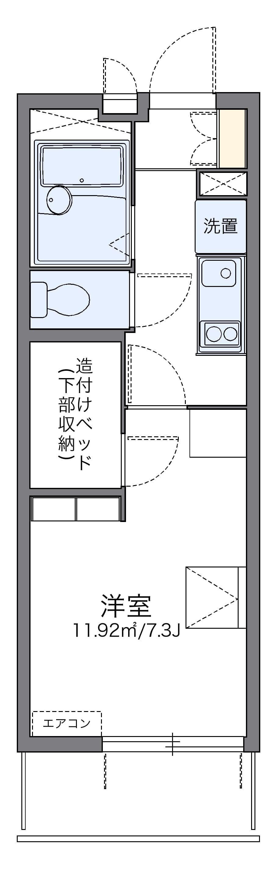 Preview floorplan of leopalace Kawaraguchi