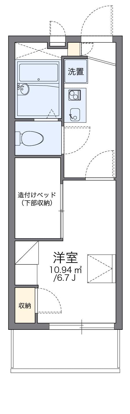 Preview floorplan of leopalace Nishi Ekimae