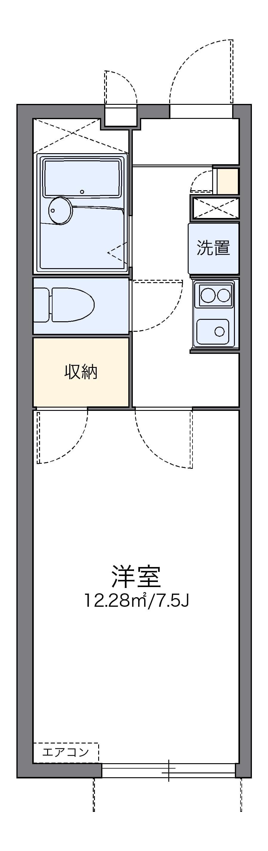Preview floorplan of leopalace Taiyo Maizuru