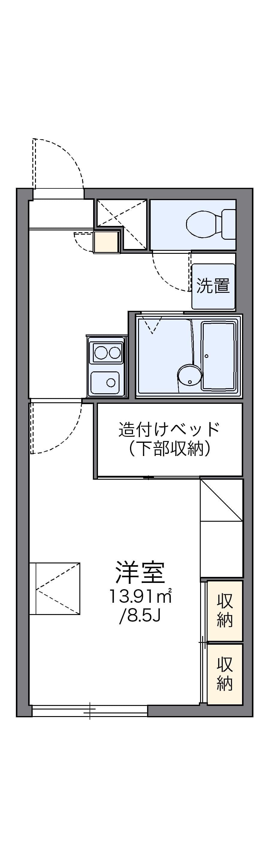 Preview floorplan of leopalace Pal City Honcho 22
