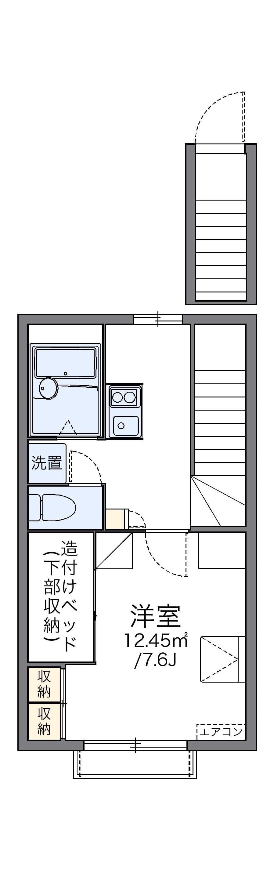 Preview floorplan of leopalace Villa Honmachi