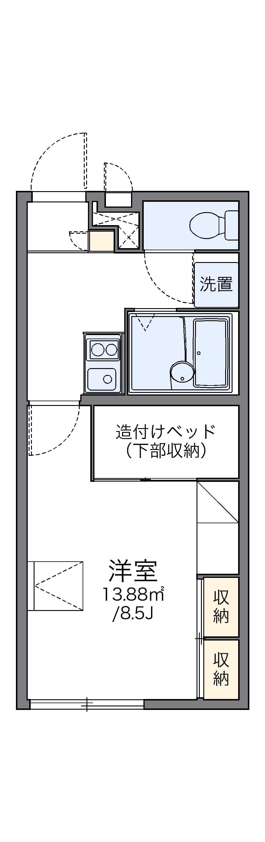 Preview floorplan of leopalace Oshu