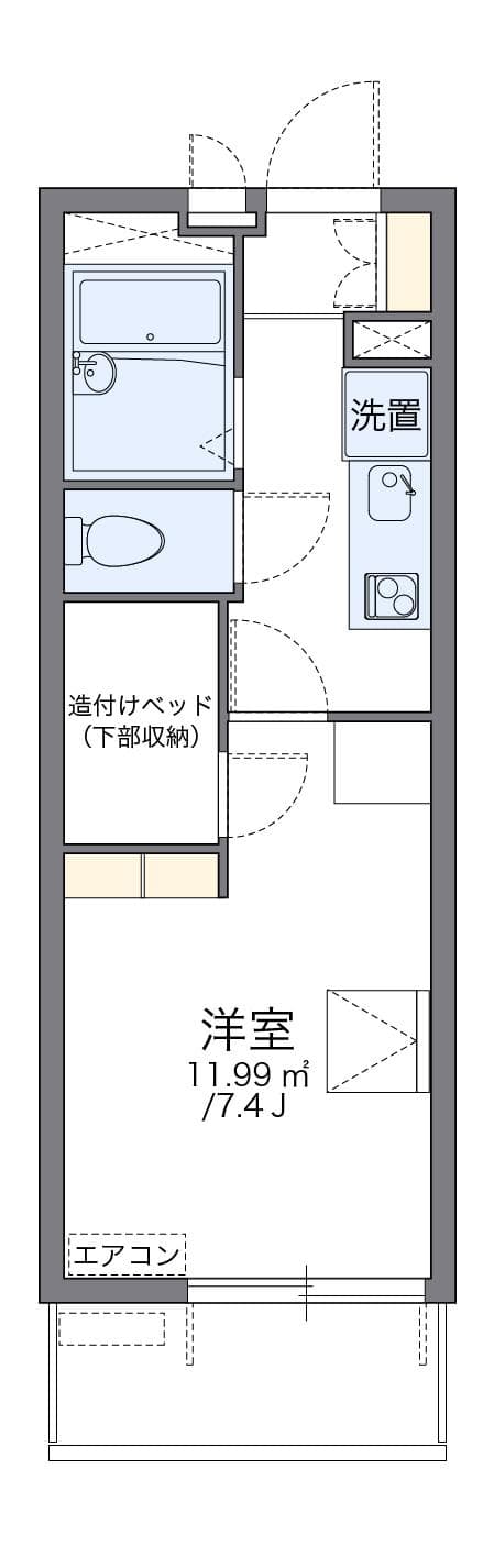 Preview floorplan of leopalace Domyocho