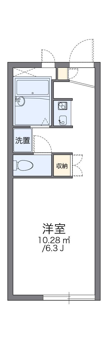Preview floorplan of leopalace Happiness Nagata