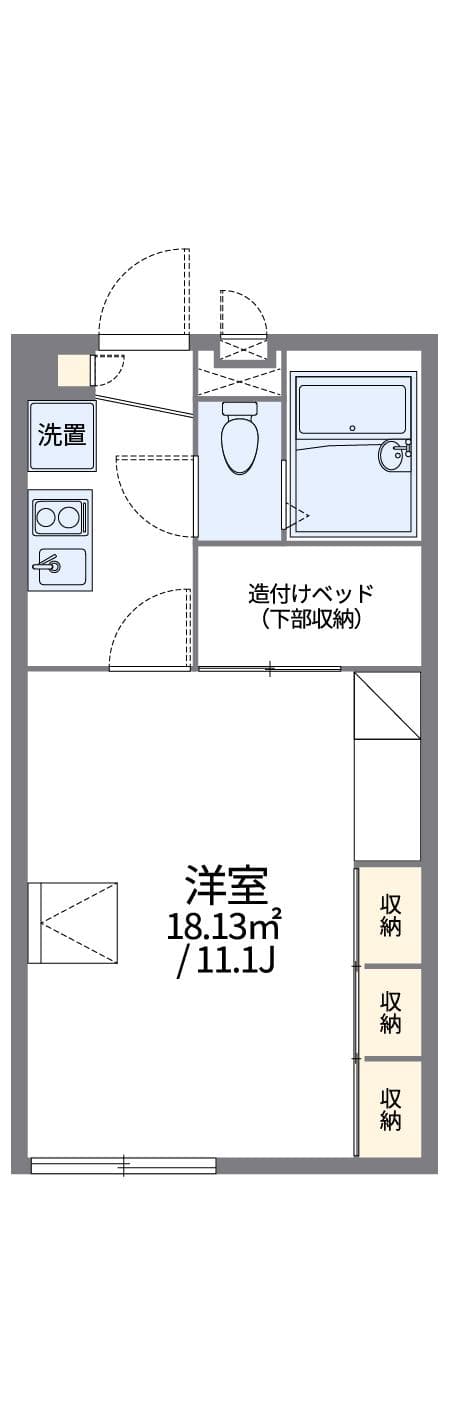 Preview floorplan of leopalace Hanai