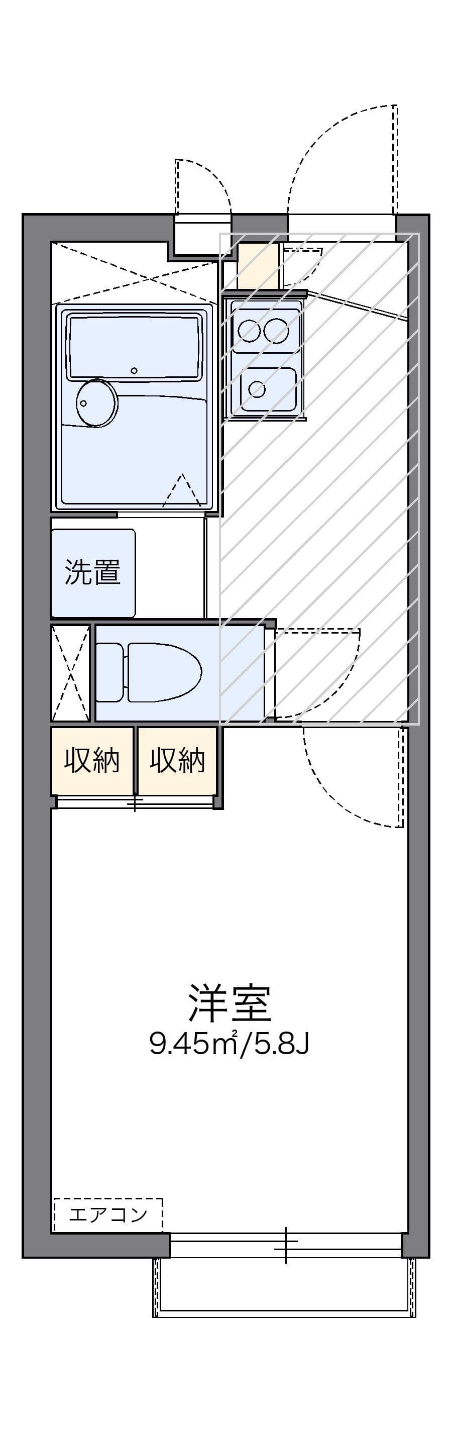 Preview floorplan of leopalace Yamashige